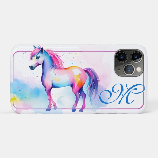 Capa Para iPhone 11 Pro Pony Colorido 2 (Verso (horizontal))