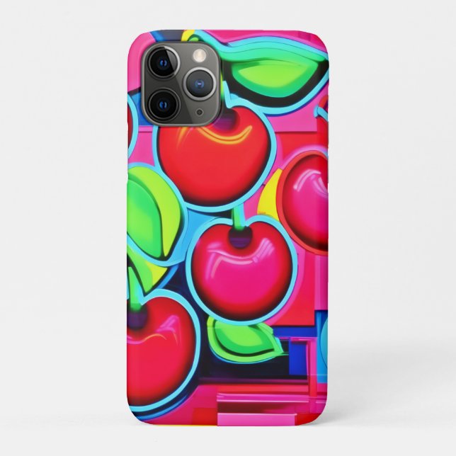 Capa Para iPhone 11 Pro Pop Art Cherry Burst (Verso)