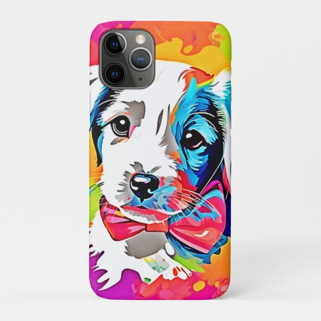 Capa Para iPhone 11 Pro Pop Art Puppy (Verso)