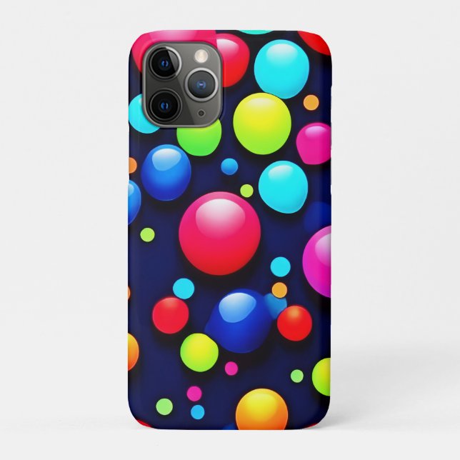 Capa Para iPhone 11 Pro Pop de Arte de Bolha Vibrante (Verso)