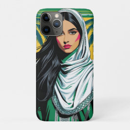 Capa Para iPhone 11 Pro "Pop Saudita Queen - Arte de Patrimônio Negrito pa