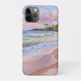 Capa Para iPhone 11 Pro Pôr do sol rosa Havaí