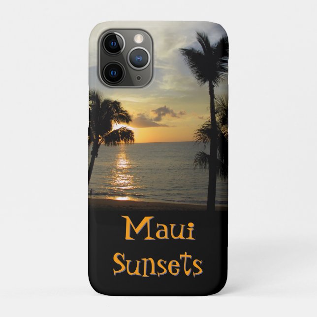Capa Para iPhone 11 Pro Pôrs do sol Maui (Verso)