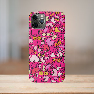 Capa Para iPhone 11 Pro porta copos colorida de pedra do padrão mamário