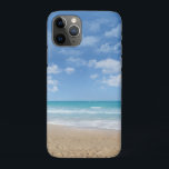 Capa Para iPhone 11 Pro Praia<br><div class="desc">Foto de um Sandy Beach com nuvens em um céu azul.</div>