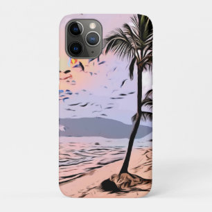 Capa Para iPhone 11 Pro Praia, Mar, Oceano