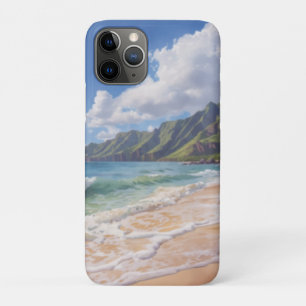 Capa Para iPhone 11 Pro Praia Tropical Havaí