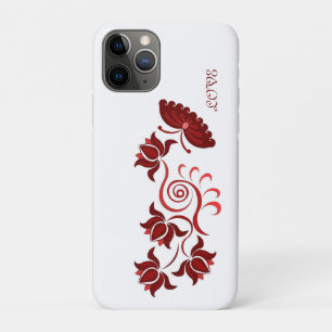 Capa Para iPhone 11 Pro Presente de arte floral colorida