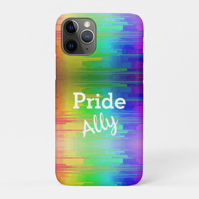 Capa Para iPhone 11 Pro Pride Rainbow (Verso)