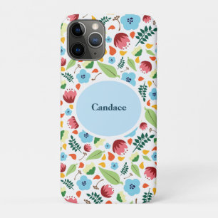 Capa Para iPhone 11 Pro Primavera Floral Personalizado