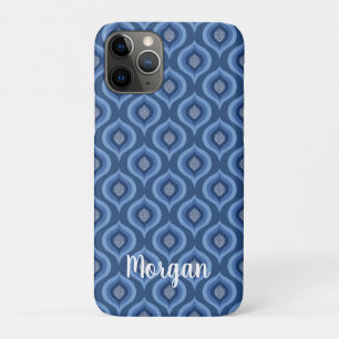 Capa Para iPhone 11 Pro Protetor de telefone com design Azul Protetor co