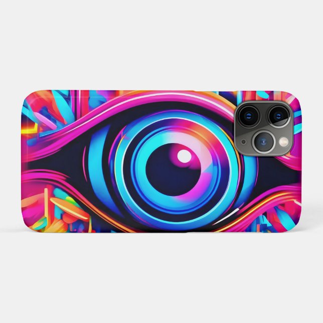 Capa Para iPhone 11 Pro Psicodélica - Arte Ocular (Verso (horizontal))