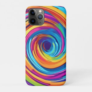 Capa Para iPhone 11 Pro Psicodélica das Matizes Arco-Íris