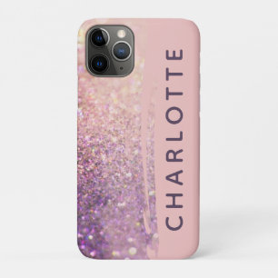 Capa Para iPhone 11 Pro Púrpura rosa-brilho
