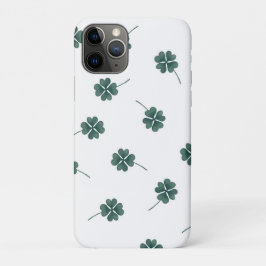 Capa Para iPhone 11 Pro Quatro Folhas de Vinho Verde