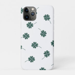 Capa Para iPhone 11 Pro Quatro Folhas de Vinho Verde