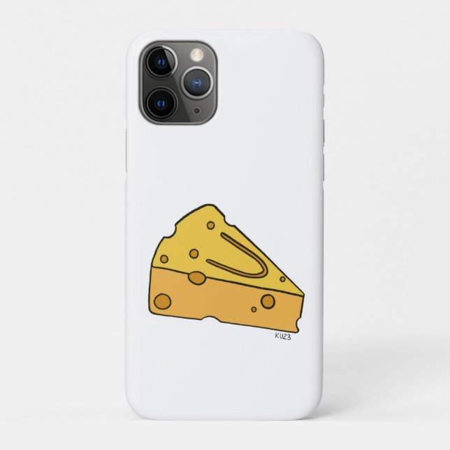 Capa Para iPhone 11 Pro Queijo Bonitinho Sorridente (Verso)