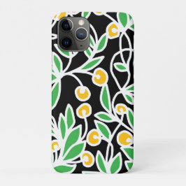 Capa Para iPhone 11 Pro Rabisco amarelo e verde