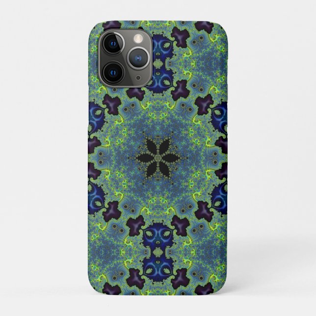 Capa Para iPhone 11 Pro Radiant Fractal Symphony (Verso)