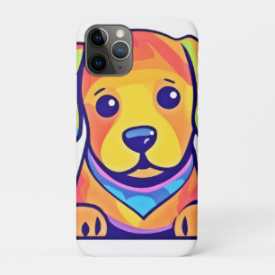 Capa Para iPhone 11 Pro Rainbow Puppy Love