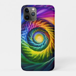 Capa Para iPhone 11 Pro Rainbow Spiral Out