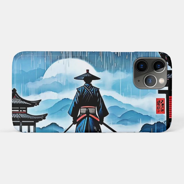 Capa Para iPhone 11 Pro Rainy Samurai: Vigília Silenciosa (Verso (horizontal))