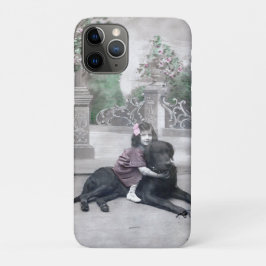 Capa Para iPhone 11 Pro Rapariga e seu Cachorro