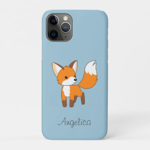 Capa Para iPhone 11 Pro Raposa Gelada em Pêssego