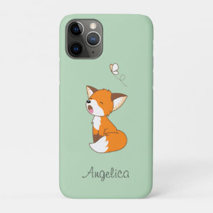 Capa Para iPhone 11 Pro Raposa Pequena E Sonolenta