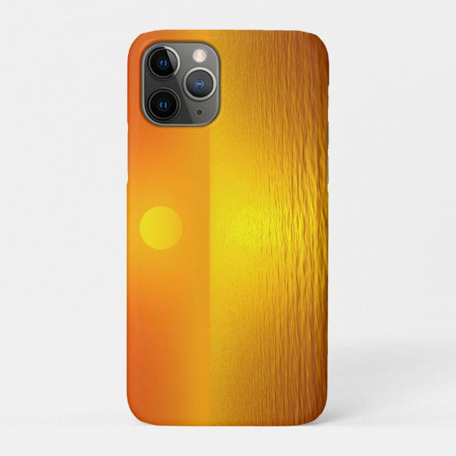 Capa Para iPhone 11 Pro Reflexão por Sunset (Verso)