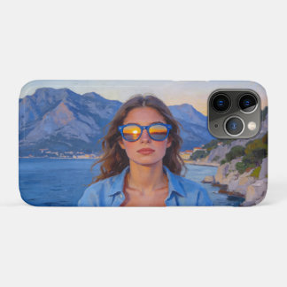 Capa Para iPhone 11 Pro Reflexos do Pôr do Sol Mediterrâneo – Moderno Cost