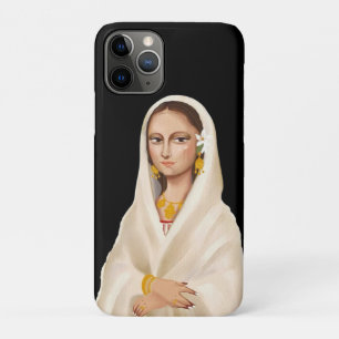 Capa Para iPhone 11 Pro Retrato de Mulher Elegante   Ilustração de Arte Cu