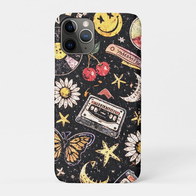 Capa Para iPhone 11 Pro Retro Grunge Sunshine Bliss (Verso)