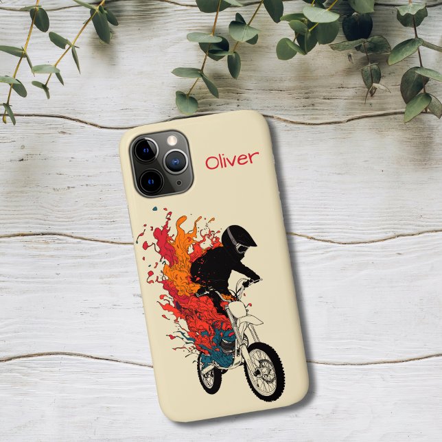 Capa Para iPhone 11 Pro Rider of Flames (Criador carregado)