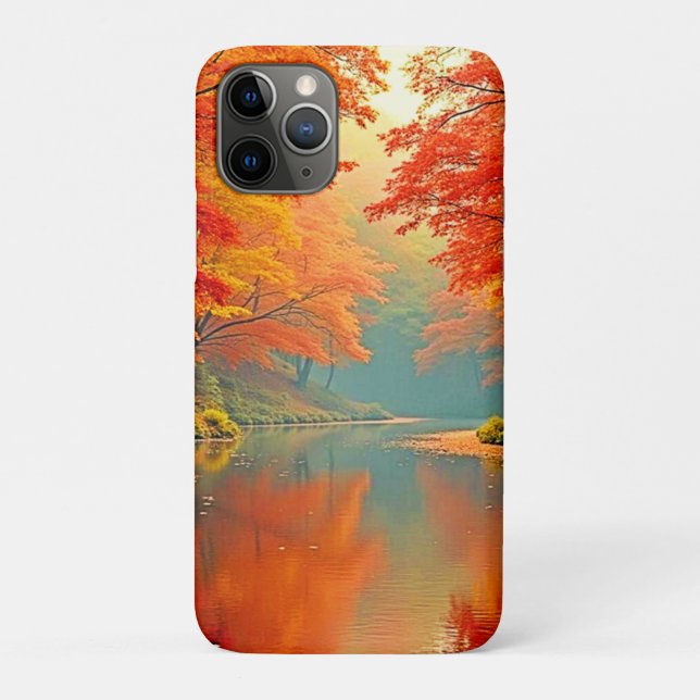 Capa Para iPhone 11 Pro Rio Vibrant Autumn (Verso)