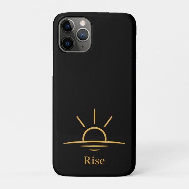 Capa Para iPhone 11 Pro Rise — Minimalist Sunrise (Verso)