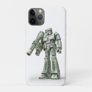 Capa Para iPhone 11 Pro Robô Mega Tron de Origami de Dinheiro