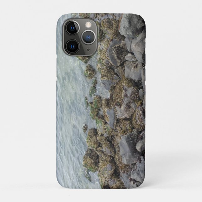 Capa Para iPhone 11 Pro rochas da costa (Verso)