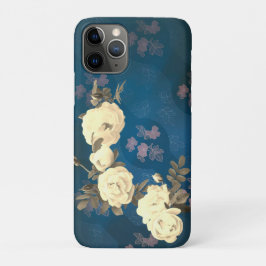Capa Para iPhone 11 Pro Rodas brancas Wreath Gótica Fundo