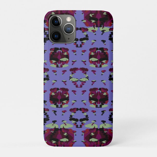Capa Para iPhone 11 Pro Rosas de Chama Celestial Contida (Verso)