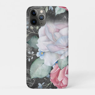 Capa Para iPhone 11 Pro Rosas de painéis de aquarela 