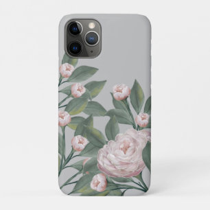 Capa Para iPhone 11 Pro Rosas rosa pálidas com fundo editável