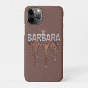 Capa Para iPhone 11 Pro 💖 Rose Gold “Barbara” Luxe Glow  Glitter de Diama