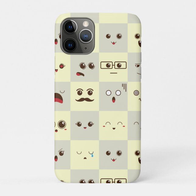 Capa Para iPhone 11 Pro Rosto fofo (Verso)