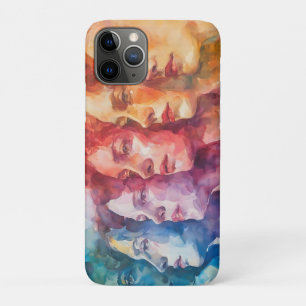 Capa Para iPhone 11 Pro Rostos femininos - Pintura por aquarela
