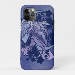 Capa Para iPhone 11 Pro Roxo Deusa da Lua Wiccan Triple Moon - Símbolo de