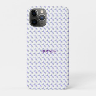 Capa Para iPhone 11 Pro Roxo Lavanda Floral Botânico Tudo-em-Um Foil W