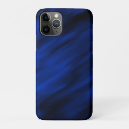 Capa Para iPhone 11 Pro Royal_blue_black_abstrato_zazzle_Groshshop