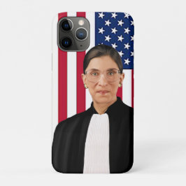 Capa Para iPhone 11 Pro Ruth Bader Ginsburg - bandeira americana