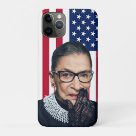 Capa Para iPhone 11 Pro Ruth Bader Ginsburg - bandeira americana